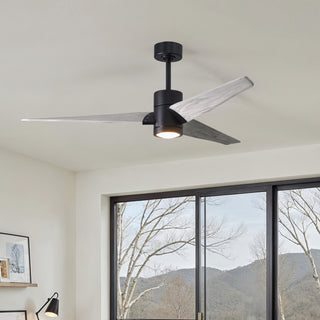 Super Janet 60" Ceiling Fan in Matte Black