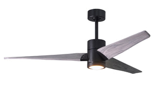 Matthews Fan Company - SJ-BK-BW-60 - 60" Ceiling Fan - Super Janet - Matte Black