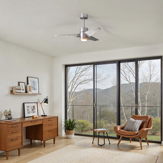 Super Janet 42" Ceiling Fan in Brushed Nickel