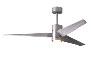 Matthews Fan Company - SJ-BN-BW-60 - 60" Ceiling Fan - Super Janet - Brushed Nickel