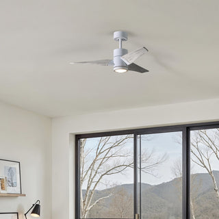 Super Janet 42" Ceiling Fan in Gloss White