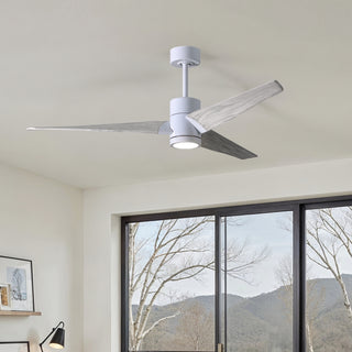 Super Janet 52" Ceiling Fan in Gloss White