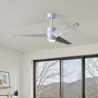 Super Janet 60" Ceiling Fan in Gloss White