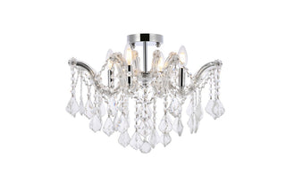 Elegant Lighting - 2800F18C/RC - Four Light Flush Mount - Maria Theresa - Chrome