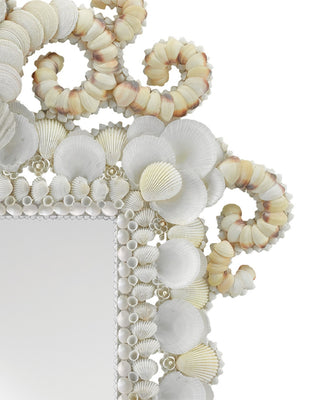 Cecilia Mirror in White/Natural
