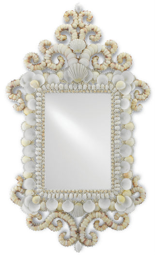Currey and Company - 1000-0028 - Mirror - Cecilia - White/Natural