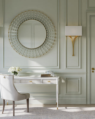 Calais Mirror in Gold Leaf