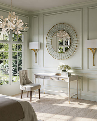 Calais Mirror in Gold Leaf