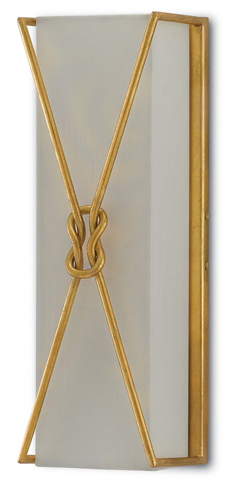 Ariadne One Light Wall Sconce in Contemporary Gold Leaf