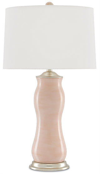 Ondine One Light Table Lamp in Blush/Silver Leaf