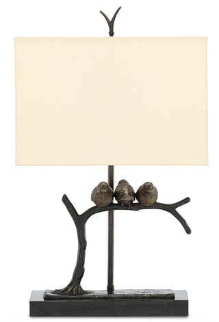 Sparrow Two Light Table Lamp in Bronze/Black