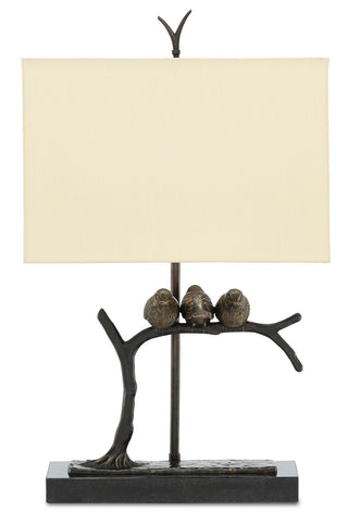 Sparrow Two Light Table Lamp in Bronze/Black