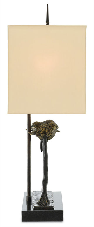 Sparrow Two Light Table Lamp in Bronze/Black