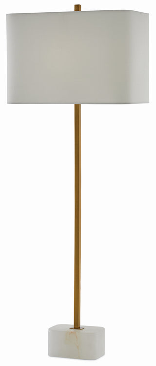Felix One Light Table Lamp in Natural/Antique Brass