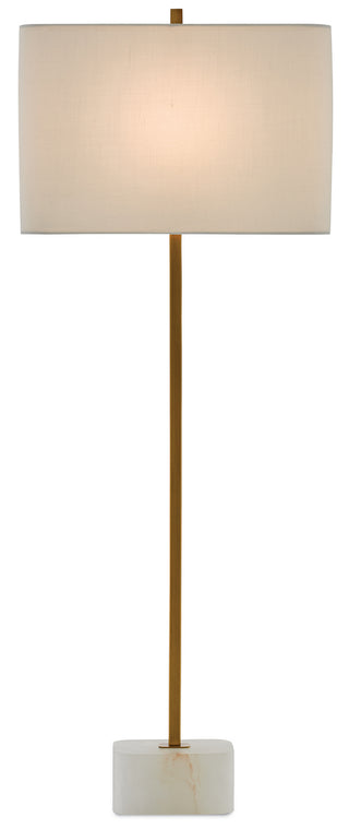 Felix One Light Table Lamp in Natural/Antique Brass