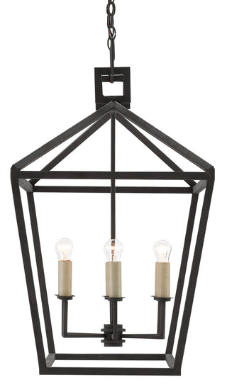 Denison Six Light Lantern in Molé Black