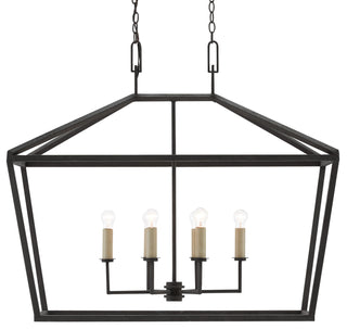 Currey and Company - 9000-0289 - Six Light Lantern - Denison - Molé Black