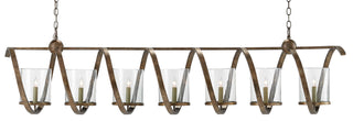 Currey and Company - 9000-0263 - Seven Light Chandelier - Maximus - Pyrite Bronze/Clear