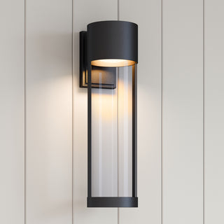 Trefor LED Outdoor Wall Sconce Powder Coated Black