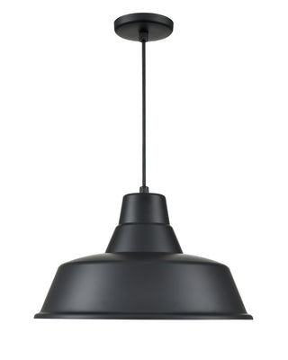 R Series 1-Light Cord Hung Classic Warehouse Satin Black