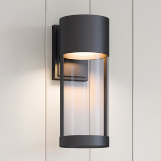 Trefor LED Outdoor Wall Sconce Powder Coated Black
