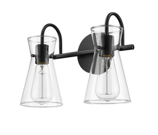 Camellia 2-Light Vanity Matte Black