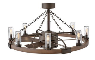 Sawyer Sawyer 36" with 28" LED Smart Fandelier in Metallic Matte Bronze