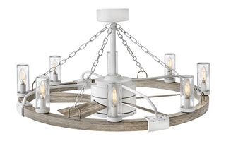 Sawyer Sawyer 36" with 28" LED Smart Fandelier in Matte White