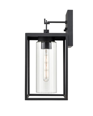 Ellway 1-Light Outdoor Wall Sconce Textured Black