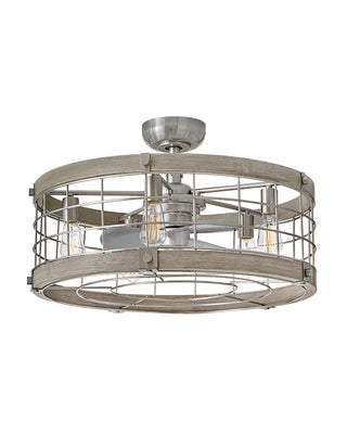Bryce Bryce 27" LED Fandelier in Brushed Nickel