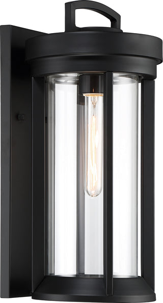 Huron One Light Outdoor Wall Lantern in Aged Bronze
