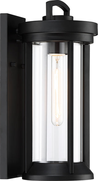 Huron One Light Outdoor Wall Lantern in Aged Bronze