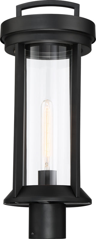Huron One Light Post Lantern in Aged Bronze