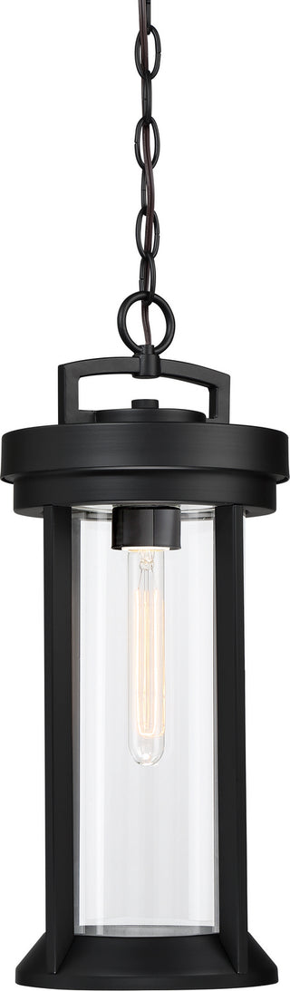 Huron One Light Hanging Lantern in Aged Bronze