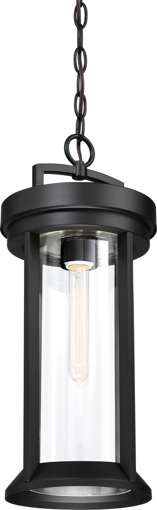 Huron One Light Hanging Lantern in Aged Bronze