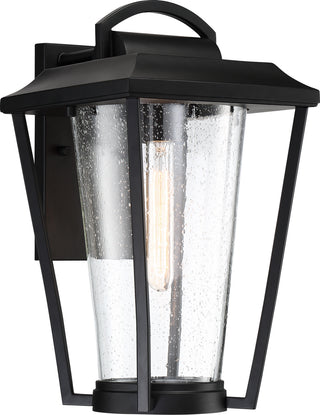 Lakeview One Light Outdoor Wall Lantern in Aged Bronze / Brass Accents