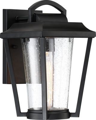 Lakeview One Light Outdoor Wall Lantern in Aged Bronze / Brass Accents