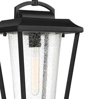 Lakeview One Light Hanging Lantern in Aged Bronze / Brass Accents
