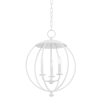 Wesley Lantern with White Plaster Finish