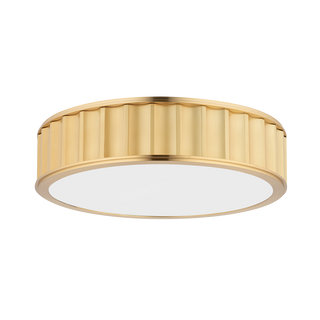 Middlebury Flush Mount with Aged Brass Finish