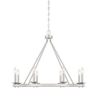 Savoy House - 1-308-8-SN - Eight Light Chandelier - Middleton - Satin Nickel