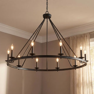 Middleton Ten Light Chandelier in Matte Black