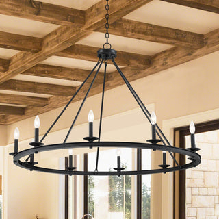 Middleton Ten Light Chandelier in Matte Black