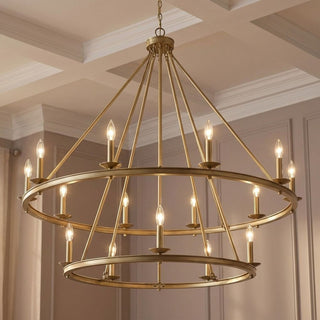 Middleton 15 Light Chandelier in Warm Brass