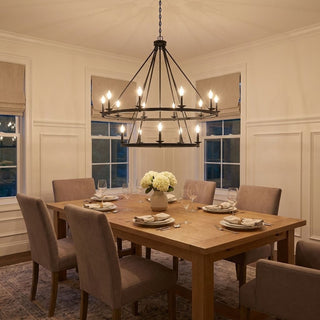 Middleton 15 Light Chandelier in Matte Black