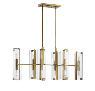 Winfield 12 Light Chandelier in Warm Brass