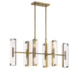 Winfield 12 Light Chandelier in Warm Brass