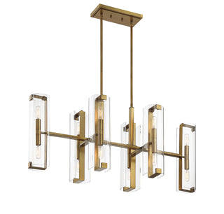 Winfield 12 Light Chandelier in Warm Brass