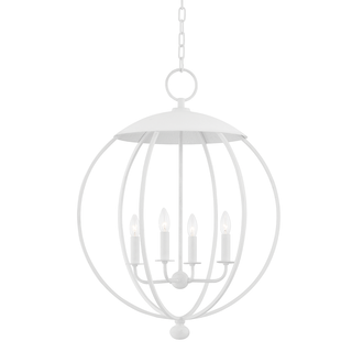 Wesley Lantern with White Plaster Finish