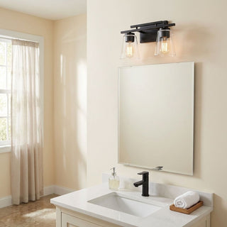 Calhoun Two Light Bath Bar in Black